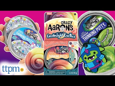 Crazy Aaron's Thinking Putty Goodnight Cactus, Kawaii Cute, and Lost Treasure Guardians