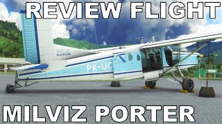 MILVIZ PC-6 Porter | REAL PILOT | Mountain Cargo Run | Full Flight Review | MSFS screenshot 2