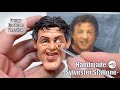 Sylvester Stallone funny cartoon sculpture fully handmade from polymer clay【Clay Artisan JAY】