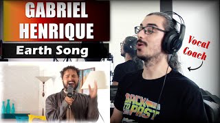 GABRIEL HENRIQUE &quot;Earth Song&quot; // REACTION &amp; ANALYSIS by Vocal Coach (ITA)