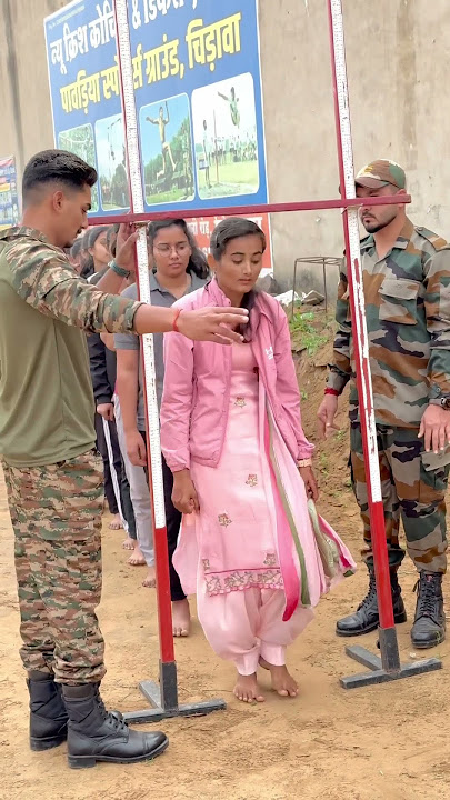 Girls height !🔥😲 #indianarmy #army #girl