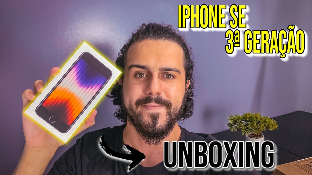 UNBOXING IPHONE SE 3ª GERAÇÃO: IPhone que ganhei da APPLE