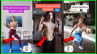 Most INSPIRATIONAL HOME WORKOUT TIK TOK Videos for Weightloss and Toning