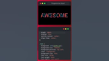 CSS is Awesome 🤩 | CSS Text Effects #shorts