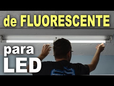 Vídeo: Como faço para substituir lâmpadas fluorescentes por LED?