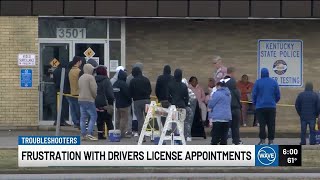 Driver frustrated with lack of driver facility appointments
