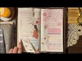 Asmr creative journal  pink theme  scrapbooking  not talking  no sounds