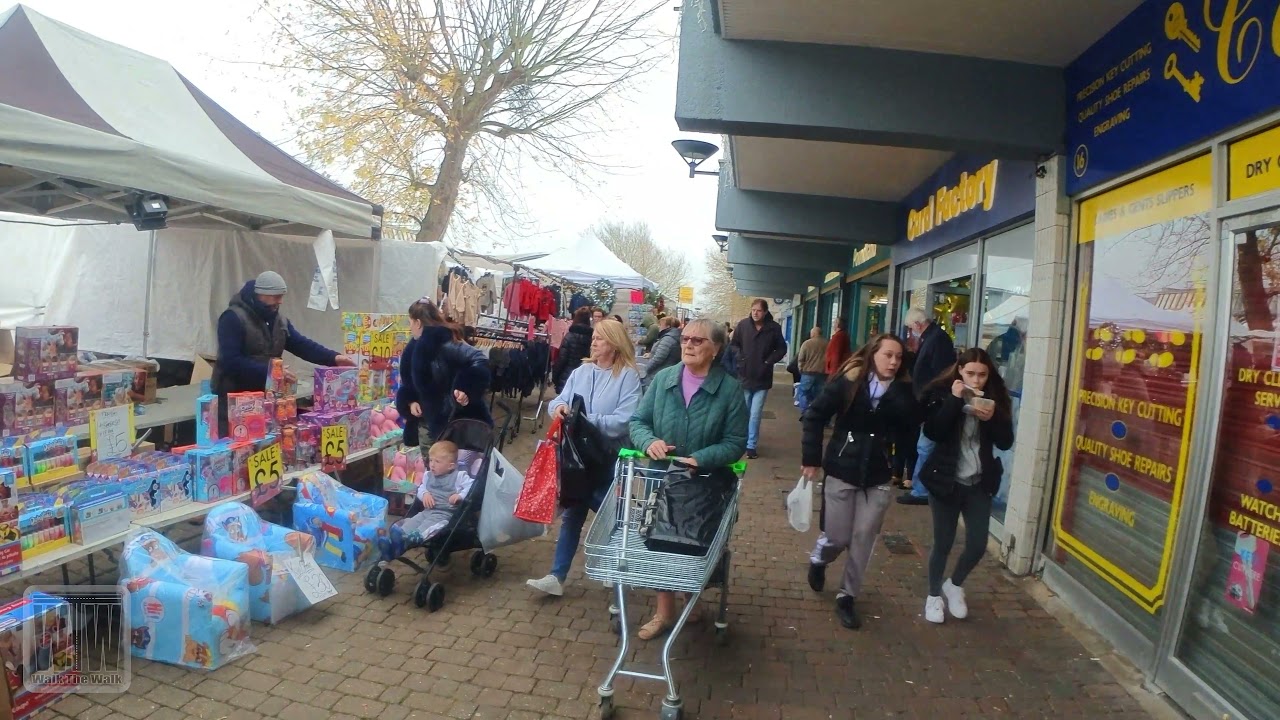 wTw: (4K) Swanley Market, Swanley, UK, Nov 2021 بازارچه سووانلی انگلیس