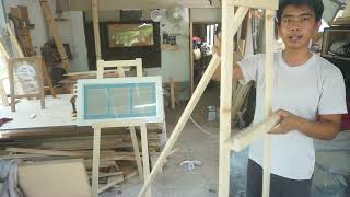 Teaching how to make a picture frame stand (woodworking) screenshot 5