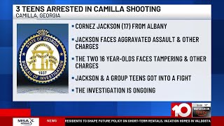 Three teens arrested in Camilla shooting that injured two