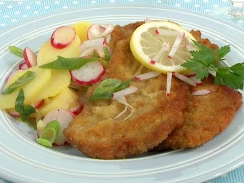 Rezept Wiener Schnitzel Mit Selbstgemachtem Kartoffelsalat Youtube