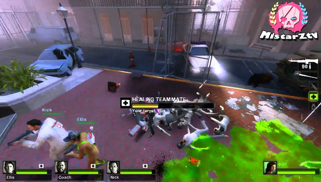 L4D2 MOD Test - Ellie testing Custom First aid kit and Vomit jar. (Mod by Ada Wong)