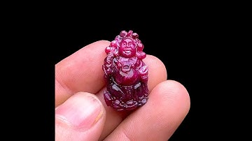 Mặt Phật Di Lặc - Đá Ruby Tự Nhiên #MRB-240706-05