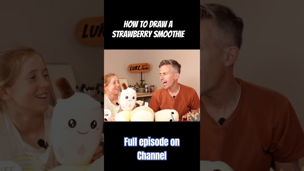 How to Draw a Strawberry Smoothie