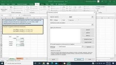 SOLVER (Excel) - Sistema de ecuaciones NO lineales