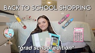 back to school supplies shopping vlog and haul! (grad school edition)