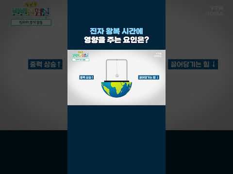 진자 왕복 시간에 영향을 주는 요인은? #shorts