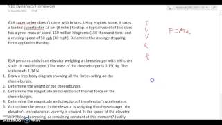 Y10 Dynamics Homework