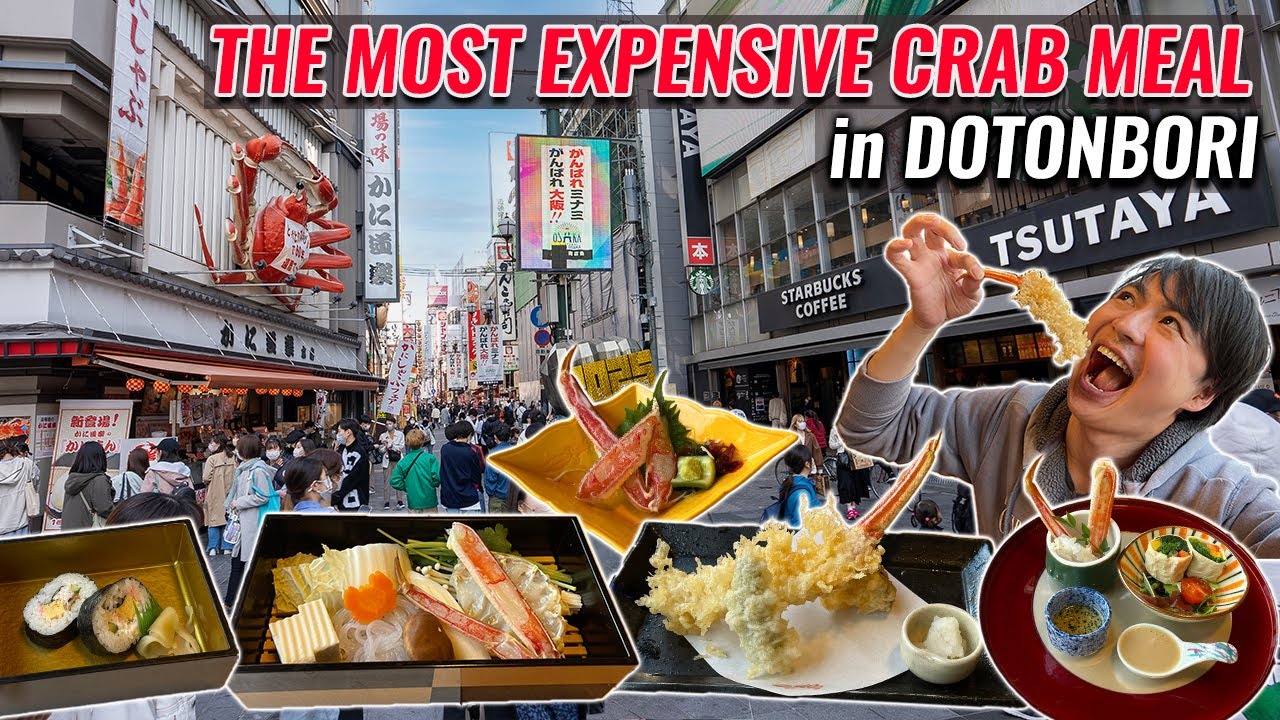 The Most Famous Crab Course Lunch in Osaka Dotonbori 