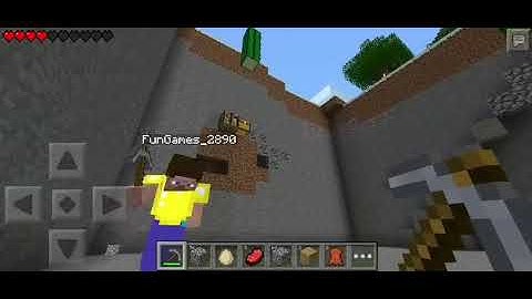Gameplay on JustAlpha Minecraft PE 0.8.1 server in 2024