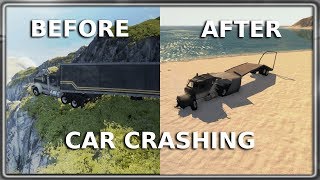 BeamNG - Car Crushing From A Cliff screenshot 4