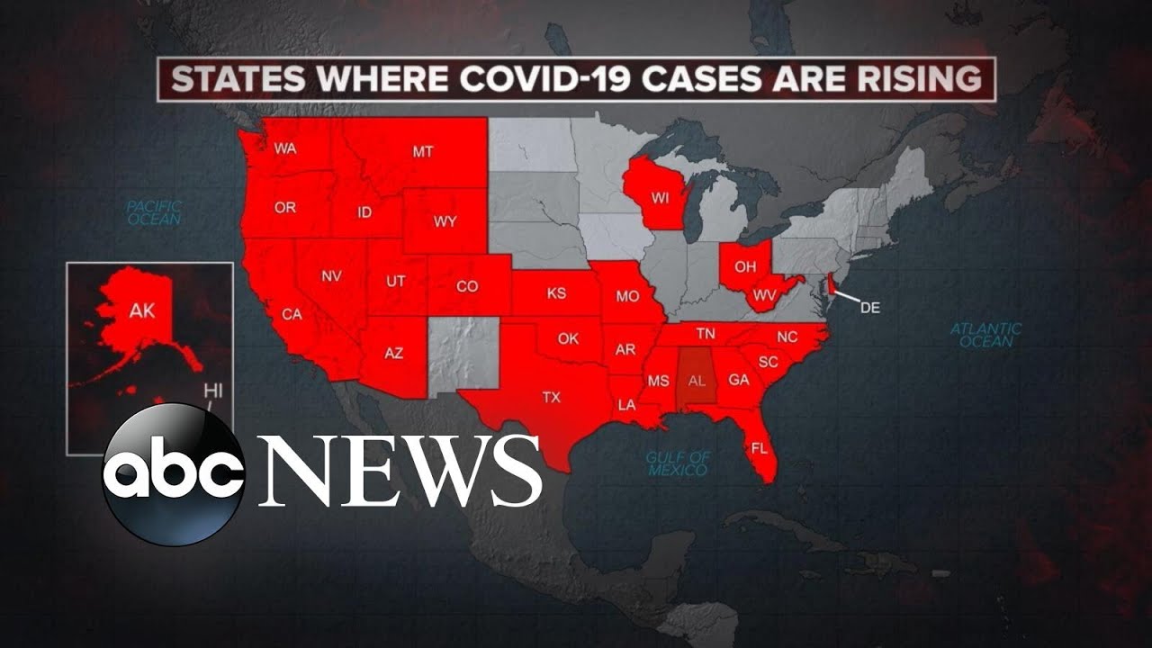 Us Sees 40 000 New Covid 19 Cases In 1 Day L Abc News Youtube