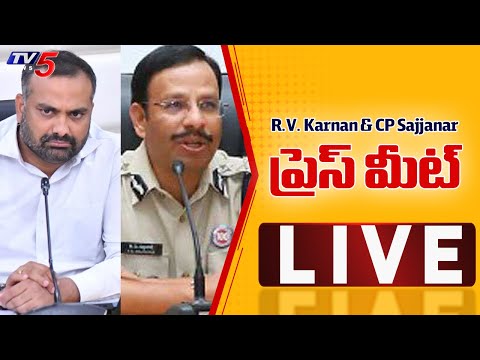 LIVE : R.V. Karnan & CP Sajjanar Garu Press Meet | Jublee Hills By Elections | TV5 News - TV5NEWS