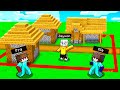 I MIEI AMICI hanno DIVISO la CITTÀ in UN QUADRATO su Minecraft