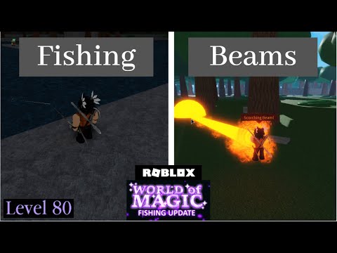 Roblox World Of Magic Fishing Update And Beams Added Youtube - power beam roblox