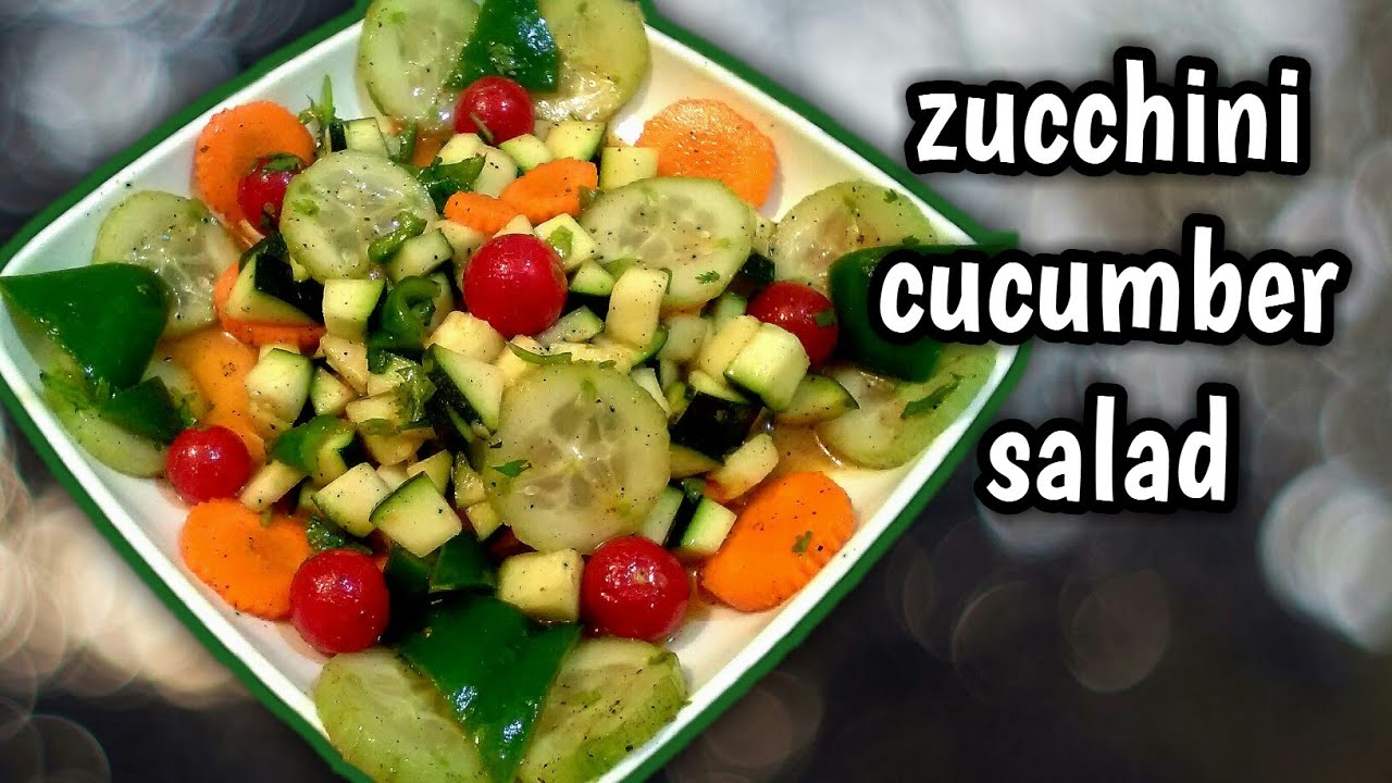 zucchini cucumber salad in tamil with eng sub/weight loss recipe