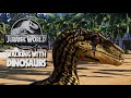 2 T-Rex 4 Utahraptor & 2 Allosaurus Breakout & Fight! Walking With Dinosaurs JWE Mods (4K 60FPS)
