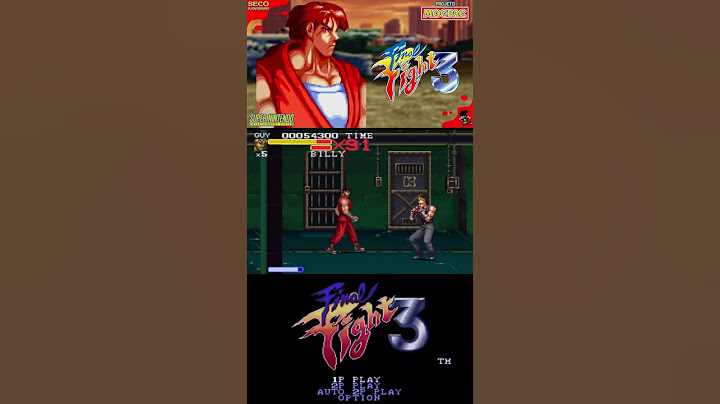 FINAL FIGHT 03 LEVEL 01 PARTE 02 - Jogos Retro - Jogos Nostalgia - Jogos Antigos