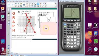 A2|U1 Solve 2x2 Systems Graphically using Technology screenshot 3