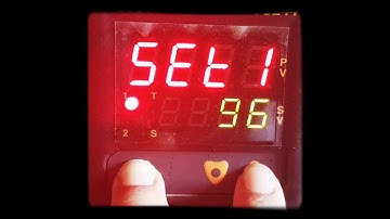 Temperature controller selec TC 244 parameter setting values