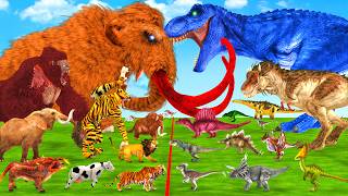 Prehistoric Animals VS  Dinosaurs Mammals Size Animal Epic Battle Animal Revolt Battle Simulator ARB screenshot 1