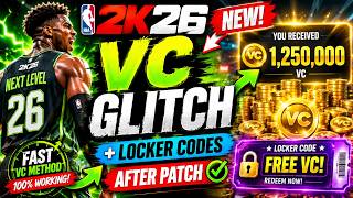 Famous NEW NBA 2K26 VC Glitch 🔥 Fast VC Method + Locker Codes After Patch Wealth