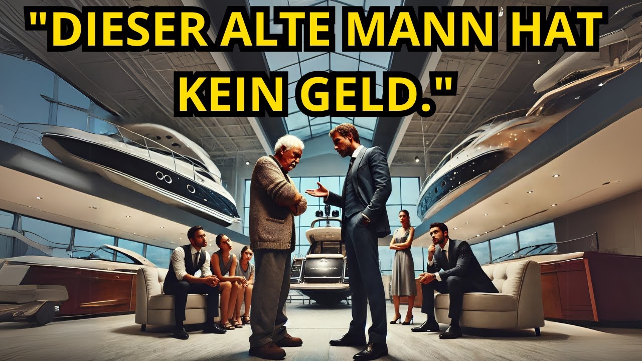 Das Lachen traf ihn wie ein Schlag, noch bevor er die Tür ganz öffnete. „Schau mal, der Opa will eine Yacht kaufen!“ Der große Verkäufer grinste, die anderen stimmten ein. Arthur, ein älterer Mann...
