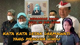 VIRAL KUMPULAN KATA KATA DESAK DARMAWATI YANG MENGHINA AGAMA HINDU,