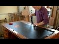 Installing Oilcloth for an Antique Desk - Thomas Johnson Antique Furniture Restoration