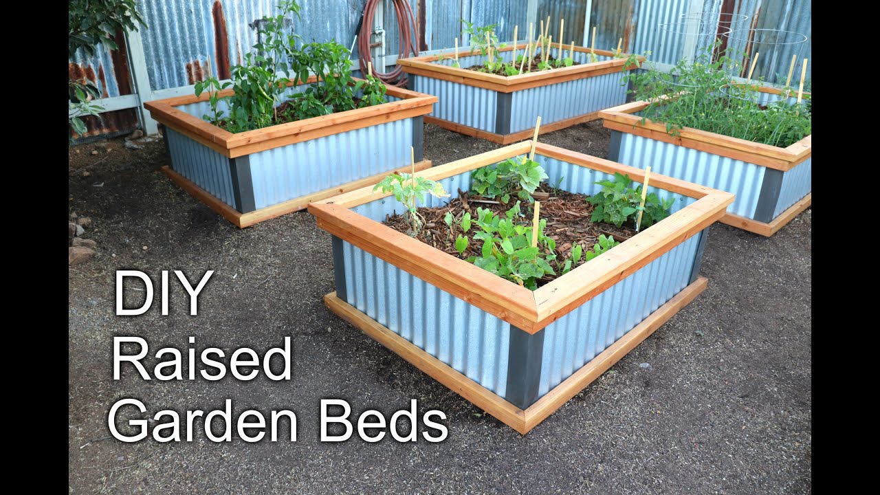 Beautiful DIY Raised Garden Beds in 3 MIN! - How to Build - YouTube
