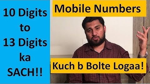 13 digit Mobile Number | Asli Sach | 10 Digit Number will not change | Talksense