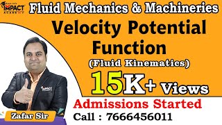 Velocity Potential Function | Fluid Kinematics | Fluid Mechanics & Machineries #engineering #gate26