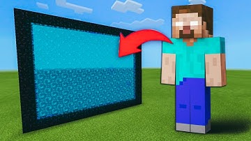How to Make a PORTAL to HEROBRINE Dimension in MinecraftPE!