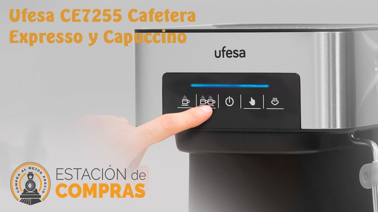 Ufesa CE7255 Cafetera Expresso y Capuccino - YouTube