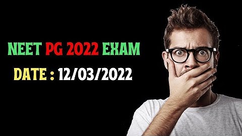 NEET PG 2022 Exam Date Released 🔥 NBE Issue Exam Calendar for 2022