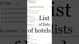 Wikipedia's Lists of Lists