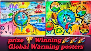 global warming drawing/environment day drawing/save environment poster/Climate Change Drawing