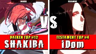 Ggst Shakira Baiken Vs Idom Testament Guilty Gear Strive High Level Gameplay