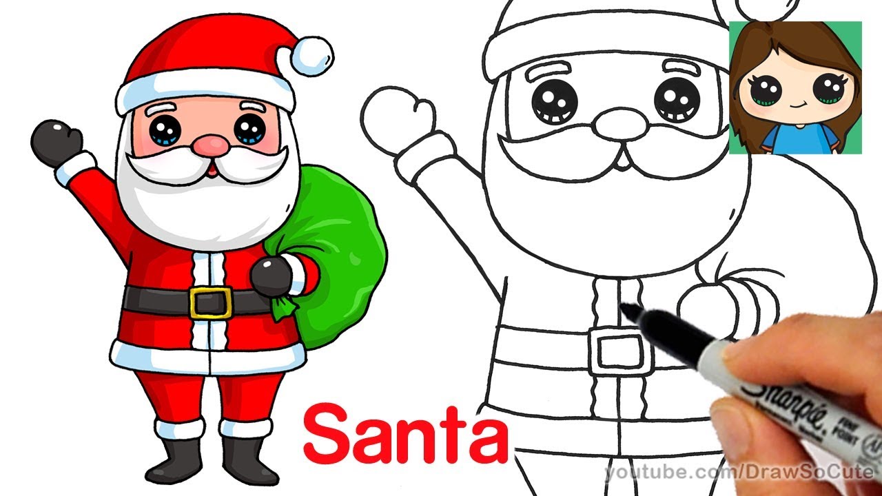 How to Draw Santa Claus Easy - YouTube