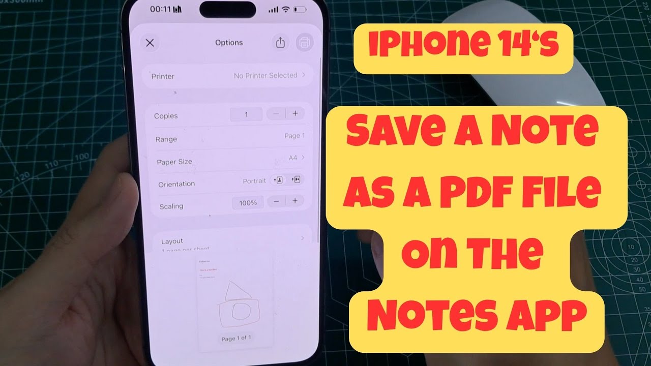 iPhone 14/14 Pro Max: How to Save A Note As A PDF File On The Notes App ...